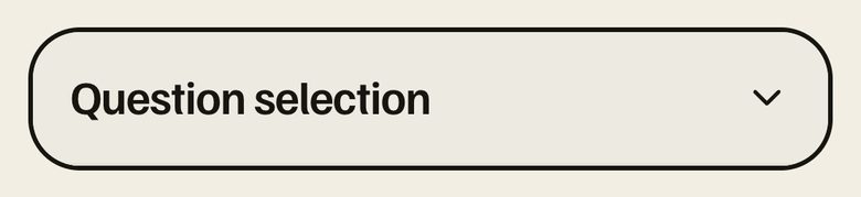 Question selection folded to its header. Phone view.